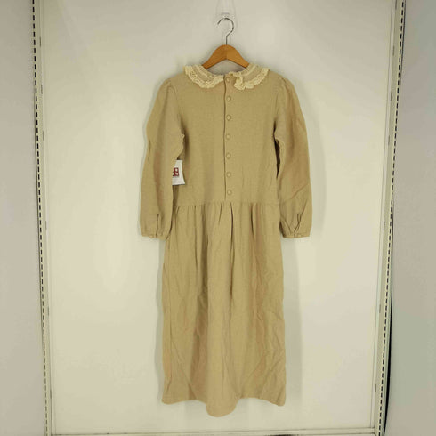 ピンクハウス PINK HOUSE ウールナイロン レース リボン ギャザーワンピース レディース